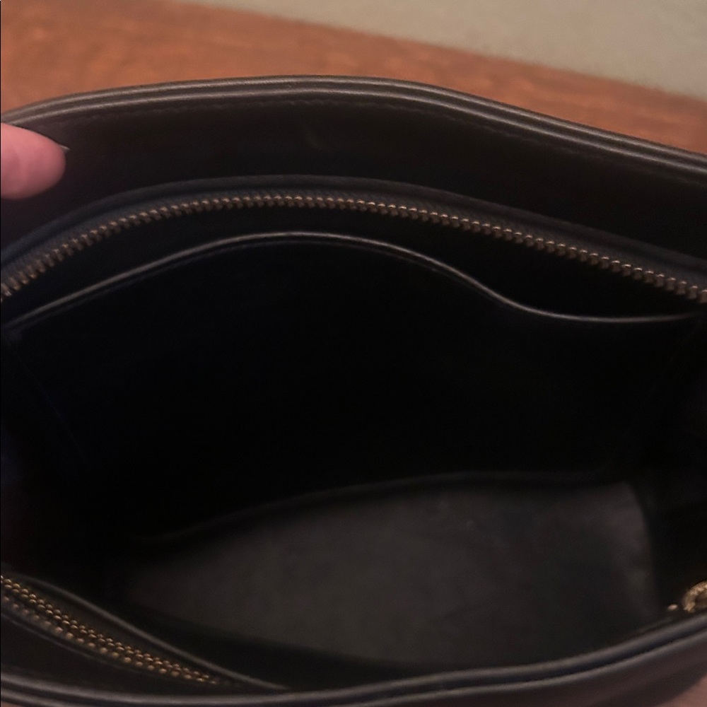 Coach Vintage Tribeca Shopper Tote Shoulder Bag in Black Leather #E8C-9098 - Picture 12 of 13